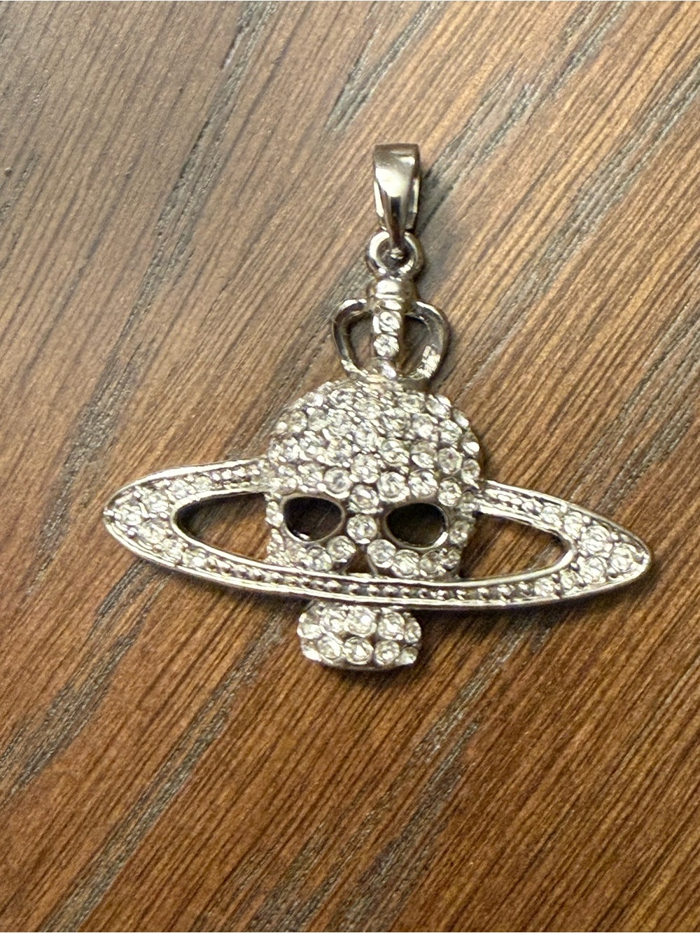 Vivienne Westwood Crystal Skull Orb Necklace, - Picture 2 of 4